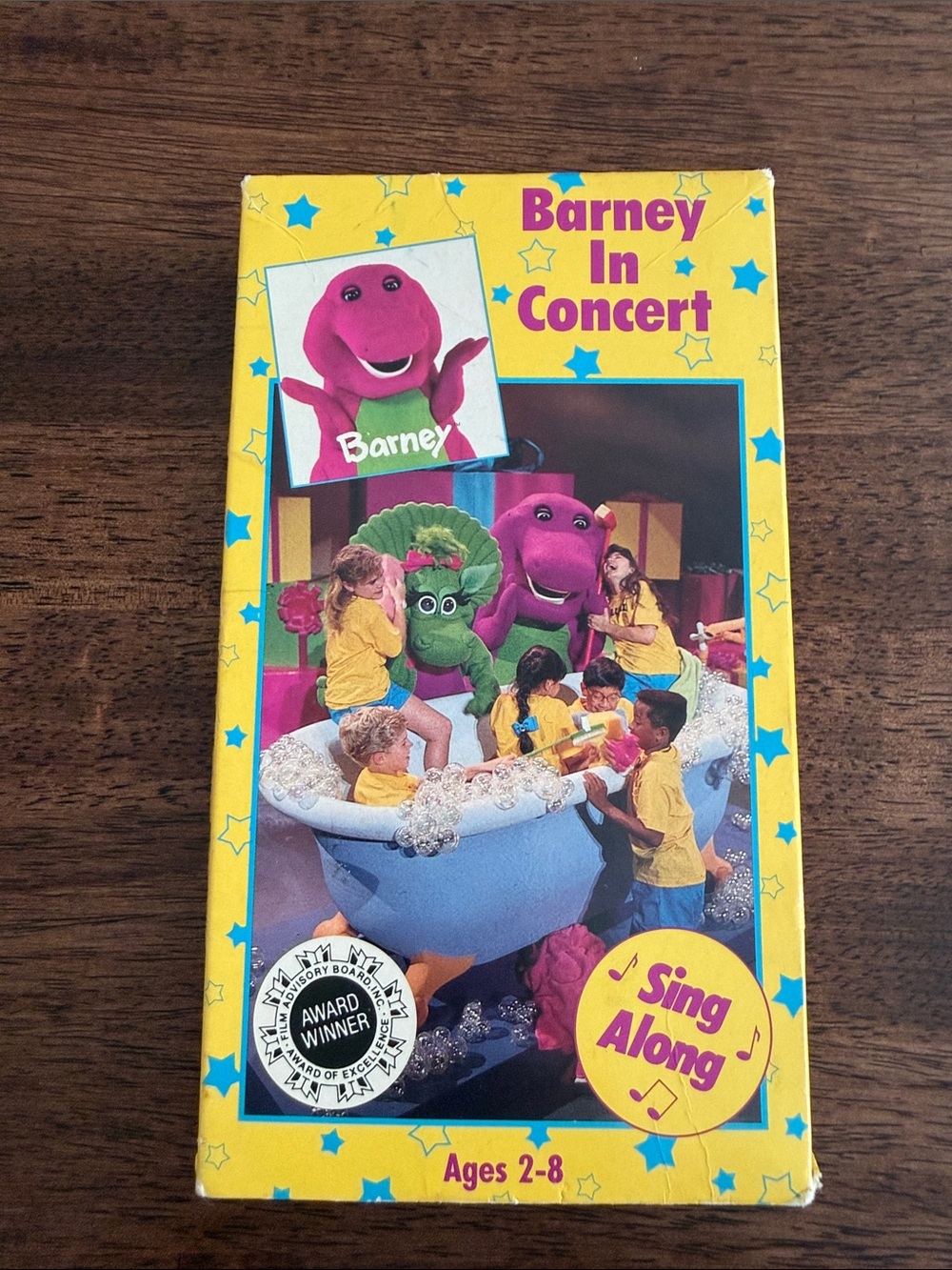 Barney in Concert sing along VHS tape 1991